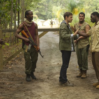 Gene Jones, AJ Bowen and Joe Swanberg in THE SACRAMENT