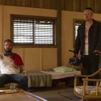 Gene Jones, AJ Bowen and Joe Swanberg in THE SACRAMENT