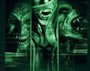 Düstere Monster-Charaktere und eine schreckliche Kreatur im Poster.