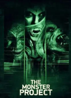 Düstere Monster-Charaktere und eine schreckliche Kreatur im Poster.