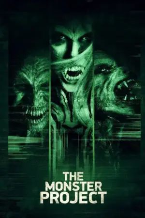 Düstere Monster-Charaktere und eine schreckliche Kreatur im Poster.